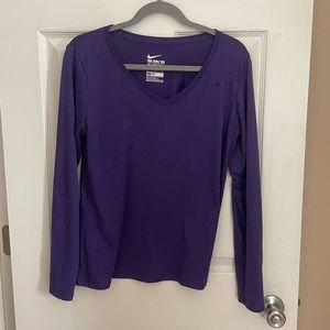 Purple Long Sleeve Nike Tee
